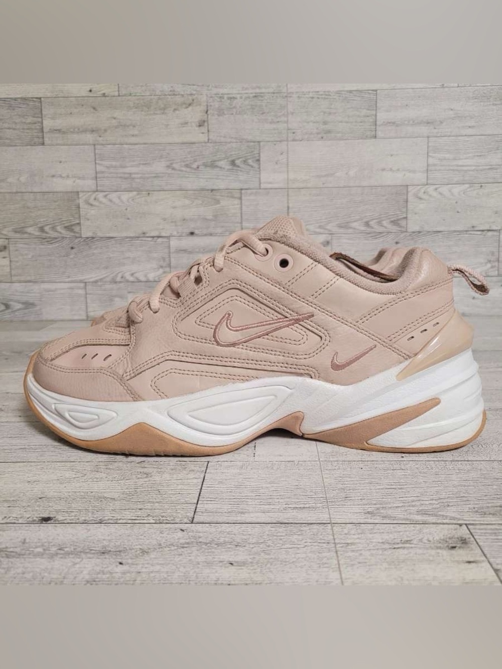 Women’s Nike M2K Tekno Sneakers Size 7 Particle Beige Chunky Dad Shoes